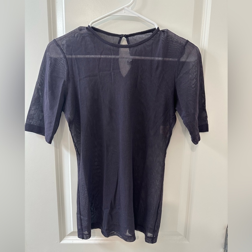 Purple mesh top morgane le fay